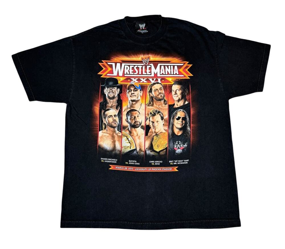 Vintage WWE Wrestlemania XXVI Undertake John Cena Edge T-Shirt